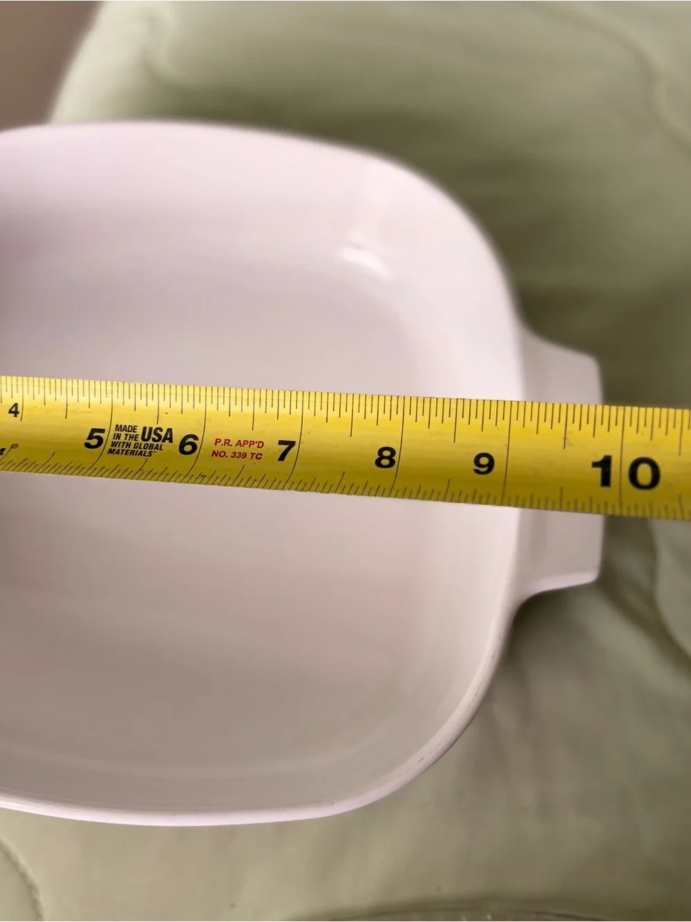 Vintage Retro Corningware Glass Covered CeramicCasserole Veggie 